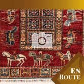 Handmade Afghan Pazyryk design rug - ENR309929