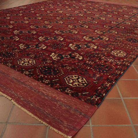 Antique handmade Tekke Turkoman carpet - CB139668