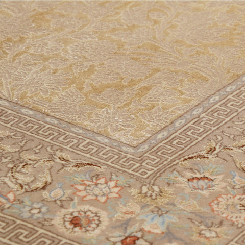 Fine part silk handmade Oriental Isfahan rug - CB262510