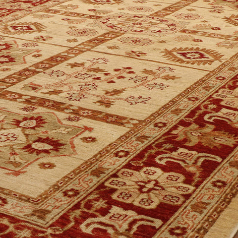 Fine handmade Afghan Ziegler wide runner - WS263194