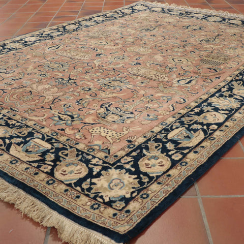 Fine handmade Oriental Qum wool and silk rug - CB295591