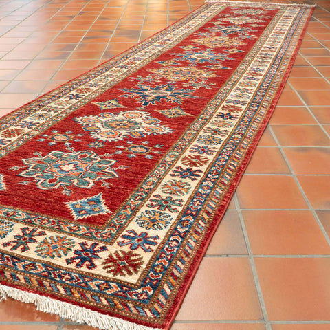 Handmade fine Afghan Kazak medium runner - WS307375