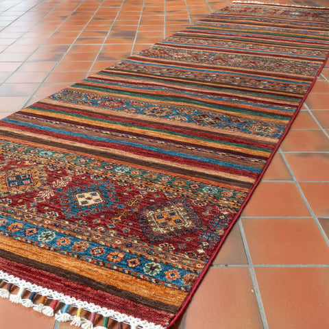 Handmade Afghan Kharjeen medium runner - WS307380
