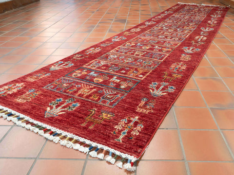 Handmade Afghan Kharjeen runner - 308324