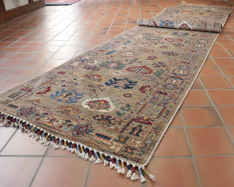 Handmade Afghan Aryana long runner - 308913