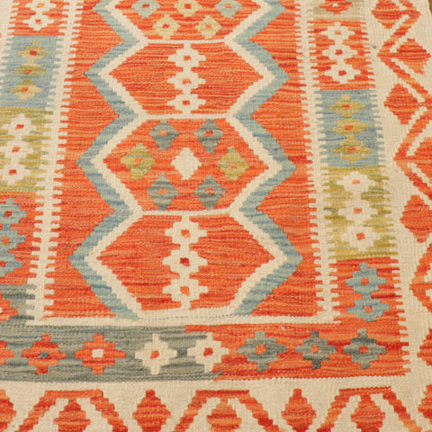 Handmade Afghan Kilim extra long runner - WS308919
