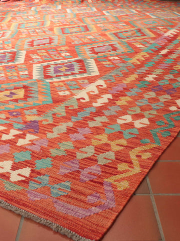 Handmade oversize Afghan Kilim - CB309281