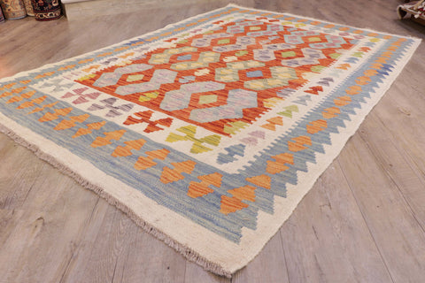 Handmade Afghan Kilim - WS309397