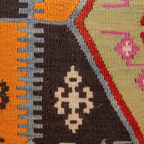 Small Handmade Turkish kilim cushion - 309674-R