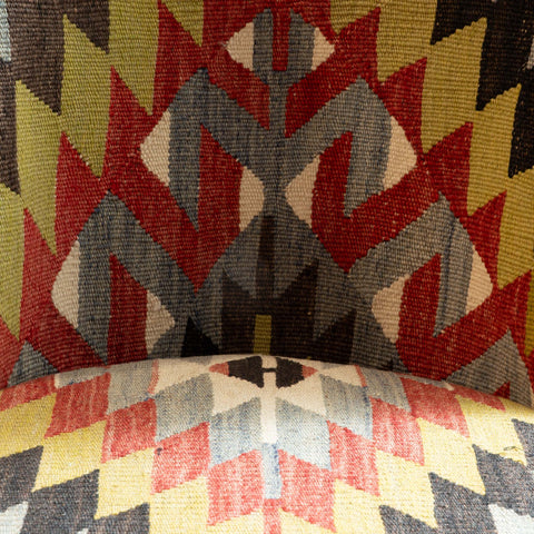 Turkish kilim covered Counter height stool - 309773-B