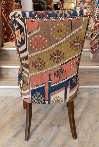 Handmade Turkish kilim Dining Chairs- 309801 pair B