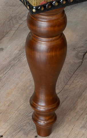 Medium Turkish kilim covered stool - 309841