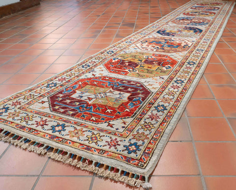Handmade Afghan Ersari long runner - 310040