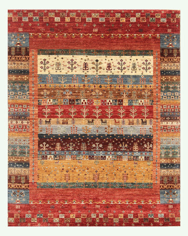 Handmade Afghan Loribaft rug - ENR310057