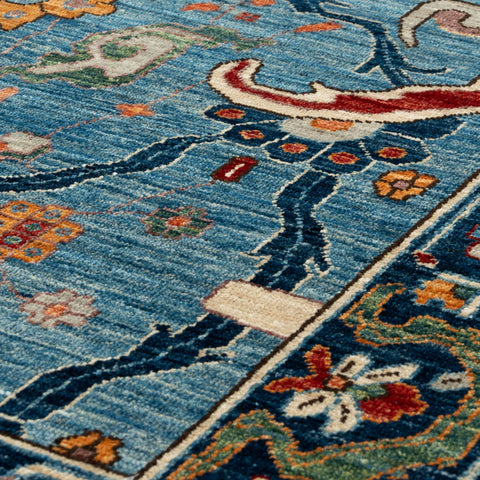 Handmade Afghan Serapi rug - 310402