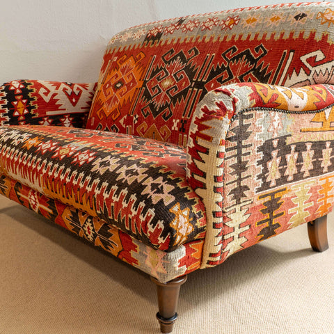 Handmade Turkish kilim two seater sofa - 310430