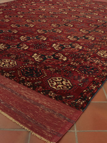Antique handmade Tekke Turkoman carpet - CB139668