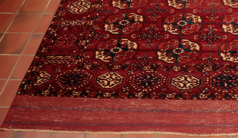 Antique handmade Tekke Turkoman carpet - CB139668