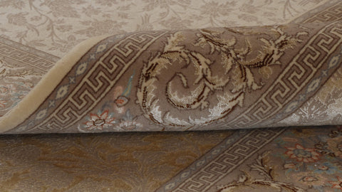 Fine part silk handmade Oriental Isfahan rug - CB262510
