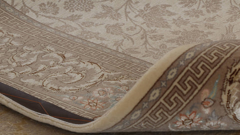 Fine part silk handmade Oriental Isfahan rug - CB262510