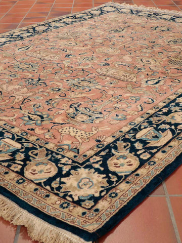 Fine handmade Oriental Qum wool and silk rug - CB295591