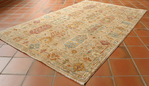 Handmade Afghan Temori rug - 308235